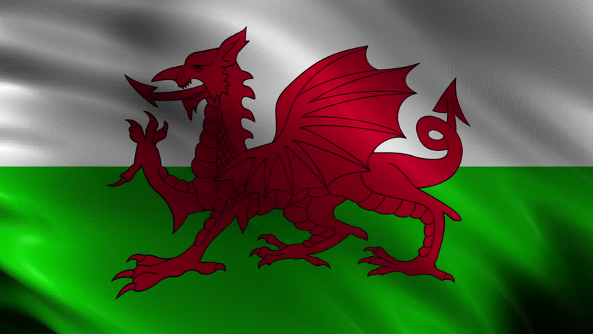 4k Ultra-hd Waving Wales Flag Stock Footage Video (100% Royalty-free ...