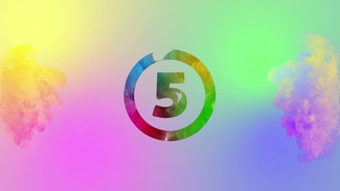 colorful countdown to celebrate any event Stockvideó