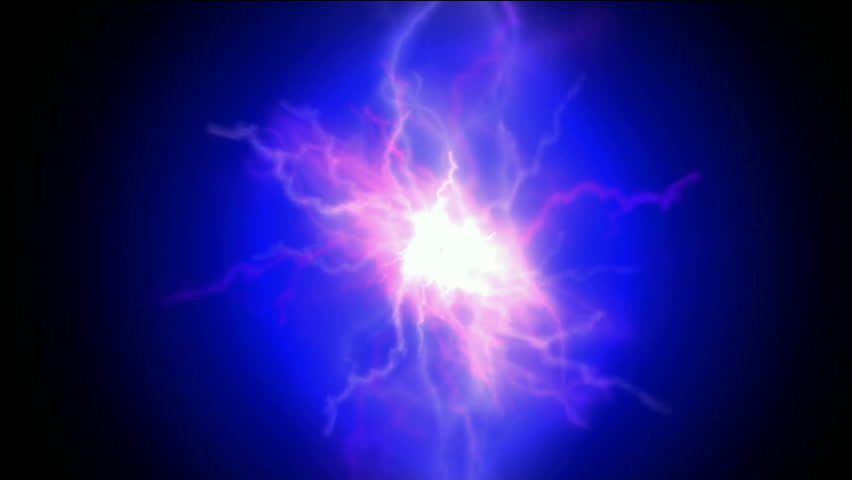 Blue Nebula and Whirl Laser,lightning,magnetic Stock Footage Video (100 ...