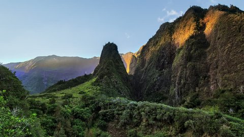 4K UHD Hawaii, Iao Maui mountain time lapse