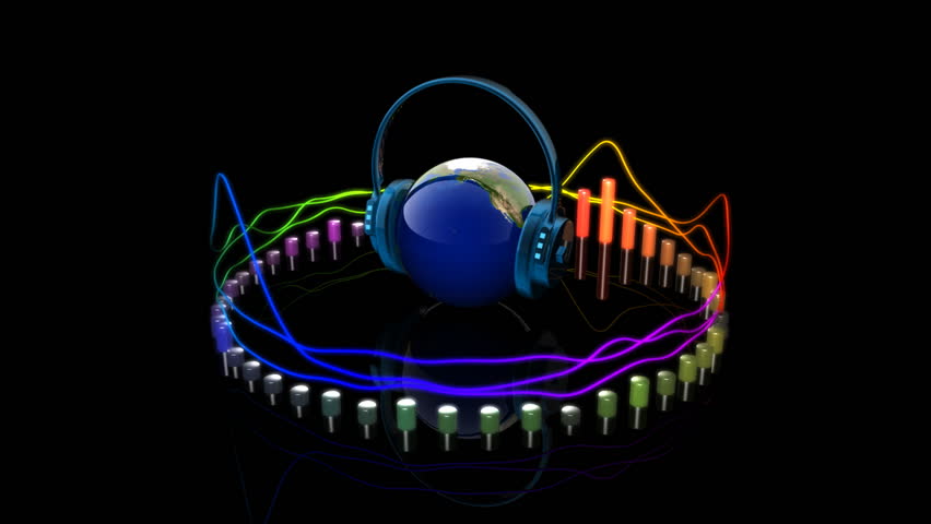 Music World With Headphones And Stock Footage Video 100 Royalty Free 912673 Shutterstock