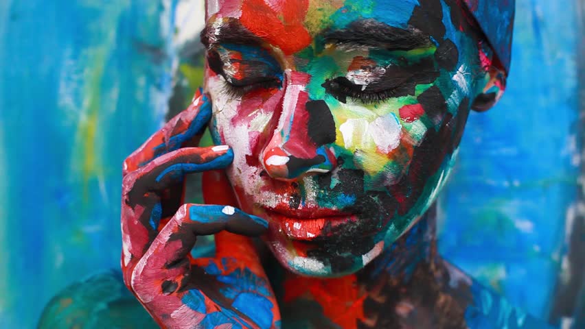 Alive painting - animated portrait Royalty-Free Stock Footage #9128978