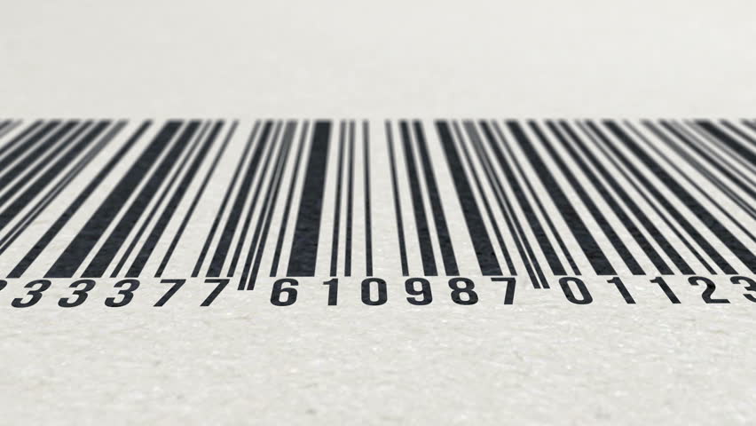 Animation of Barcode On Paper Stock Footage Video (100% Royalty-free ...