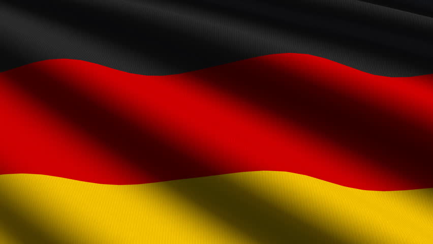 Germany  Close up waving flag - HD loop 