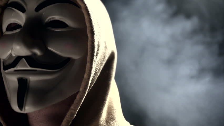Anonymous Hacker Activist On Black Stock Footage Video 100 Royalty Free Shutterstock