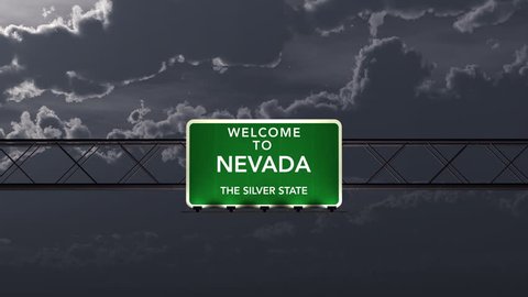4K Passing under Welcome to Nevada State Border USA Interstate Highway Sign at Night with Matte Photorealistic 3D Animation
4K 4096x2304 ultra high definition