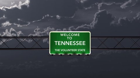 4K Passing under Welcome to Tennessee State Border USA Interstate Highway Sign at Night with Matte Photorealistic 3D Animation
4K 4096x2304 ultra high definition
