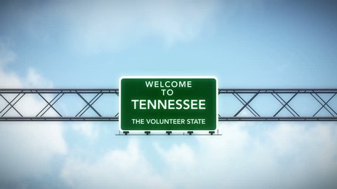 4K Passing under Welcome to Tennessee State Border USA Interstate Highway Sign at Night with Matte Photorealistic 3D Animation
4K 4096x2304 ultra high definition