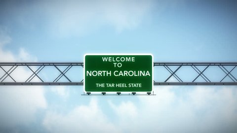 4K Passing under Welcome to North Carolina State USA Interstate Highway Sign with Matte Photo Realistic 3D Animation
4K 4096x2304 ultra high definition