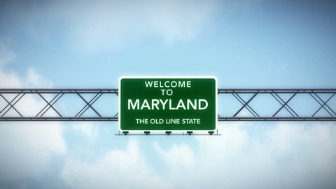 4K Passing under Welcome to Maryland State USA Interstate Highway Sign with Matte Photo Realistic 3D Animation
4K 4096x2304 ultra high definition