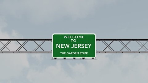 4K Passing under Welcome to New Jersey State USA Interstate Highway Sign with Matte Photo Realistic 3D Animation
4K 4096x2304 ultra high definition