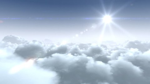 Flight Over the Clouds, loop-able 3d animation, hd. Look also new 4K clouds in my portfolio Clip IDs 5370116 / 5361095
