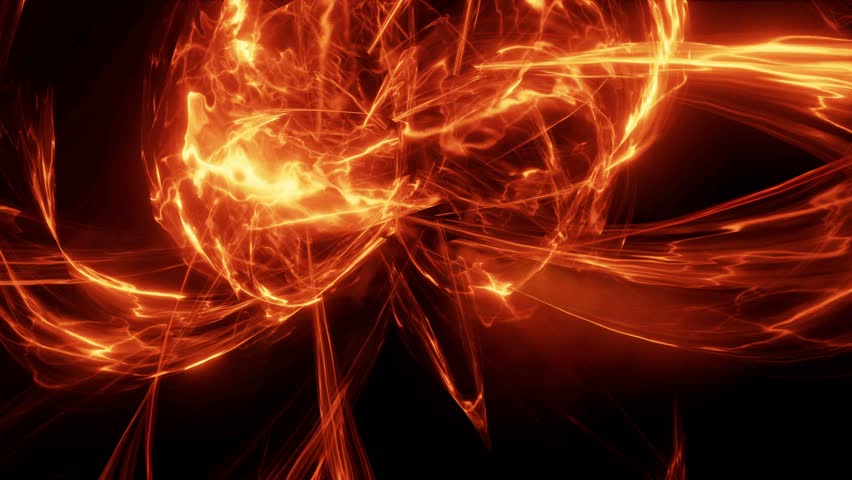 Fire Flames Magic Energy (4k Stock Footage Video (100% Royalty-free