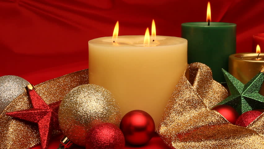 Christmas Candle and decorations