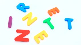 Building the term internet out of colorful letters