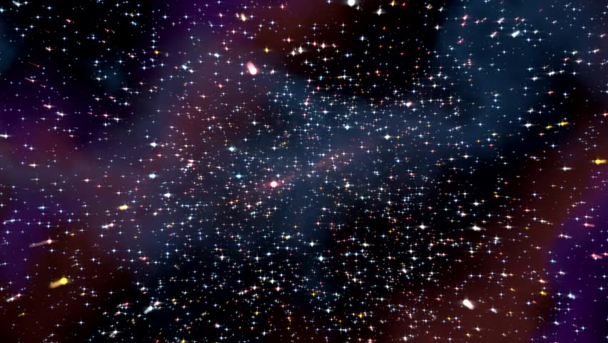 Space Hyperspace Travel Through Starfield Stock Footage Video (100%