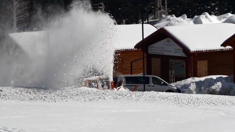 Orange City Snow Plow Coming 库存影片视频 100 免版税 Shutterstock