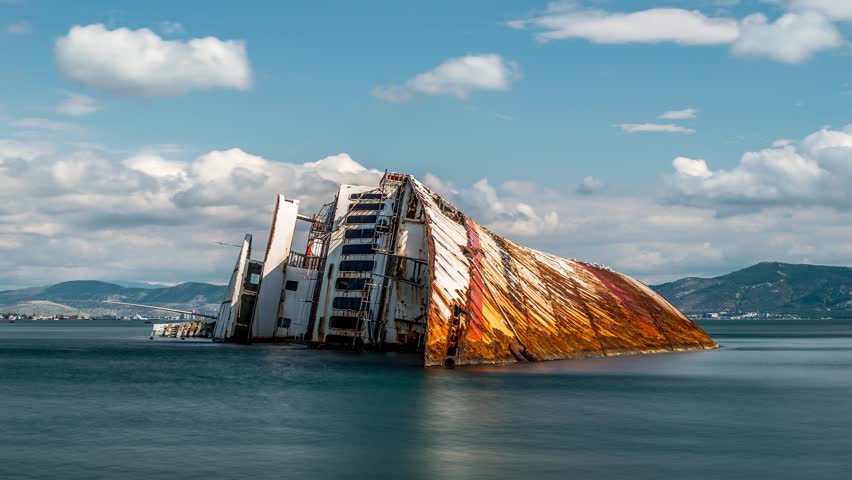 Ship wreck, Elefsina, Greece
