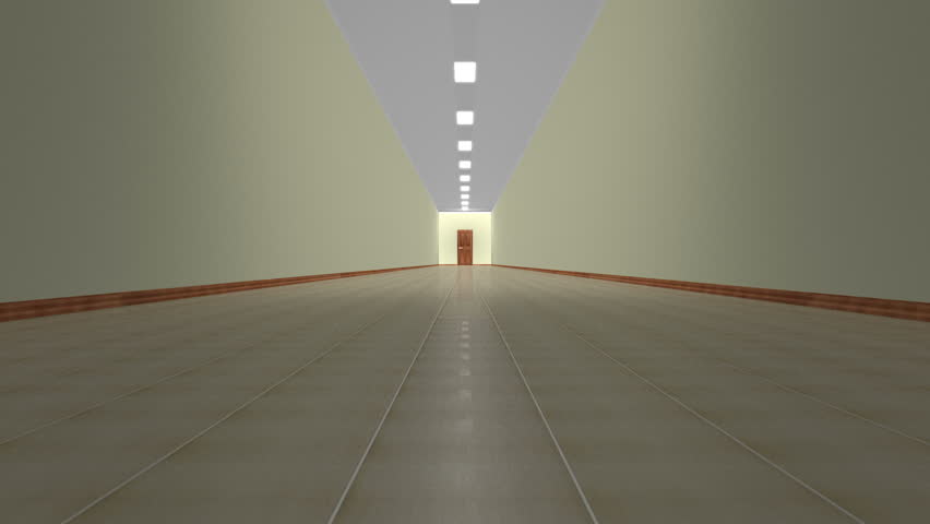 animation hallway door opening end alpha Stock Footage Video (100% ...