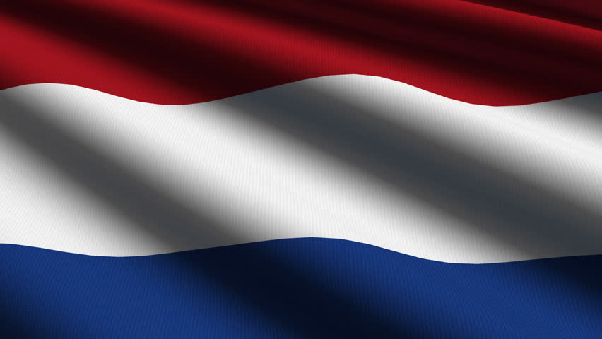 Netherlands Close up waving flag - HD loop 