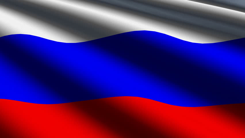 Russian Close up waving flag - HD loop 
