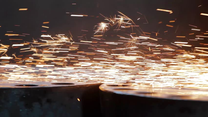 automatic grinding machine action Stock Footage Video (100% Royalty ...