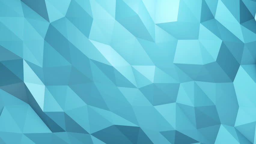 Blue Low Poly Background, Loop. Stock Footage Video (100% Royalty-free