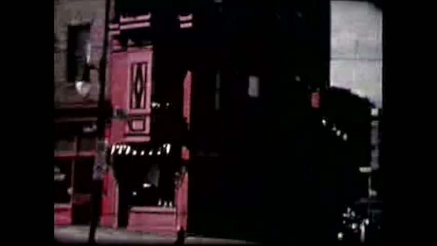 Downtown Cincinnati in the summer in the 50