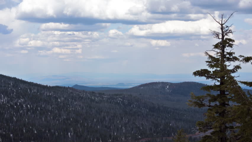 Time Lapse of Clouds and Forests near Mt Bachelor, Oregon during Spring