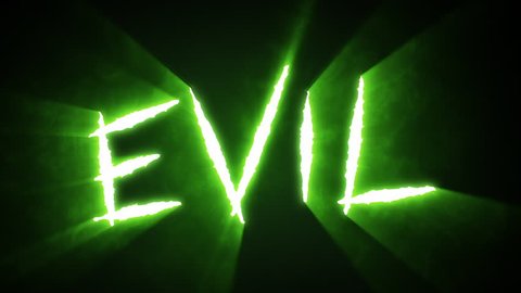 Claw Slashes Evil - Animation of claw slashes that spell the word “Evil”. Please view my other animations in this series. Available in blue, green, and red.