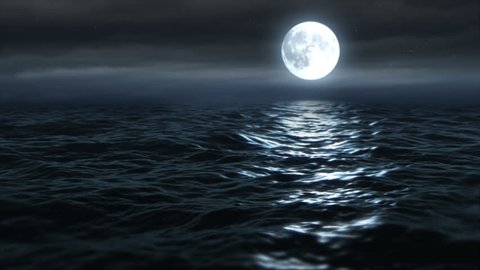 Moon Over The Ocean