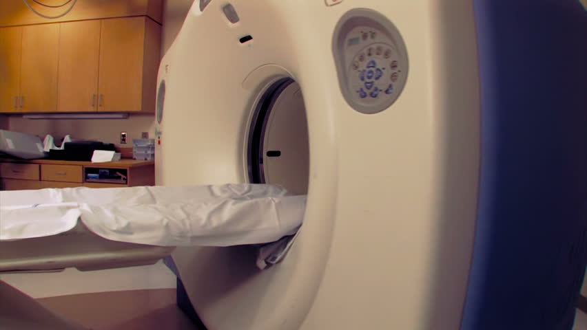 An empty MRI / CT / PET scanner.