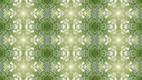 Ornate abstract blinking mosaic animation in green colors. Eco style. Amazing moving background with meditative and hypnotic effect. Seamless loopable. HD video clip.
