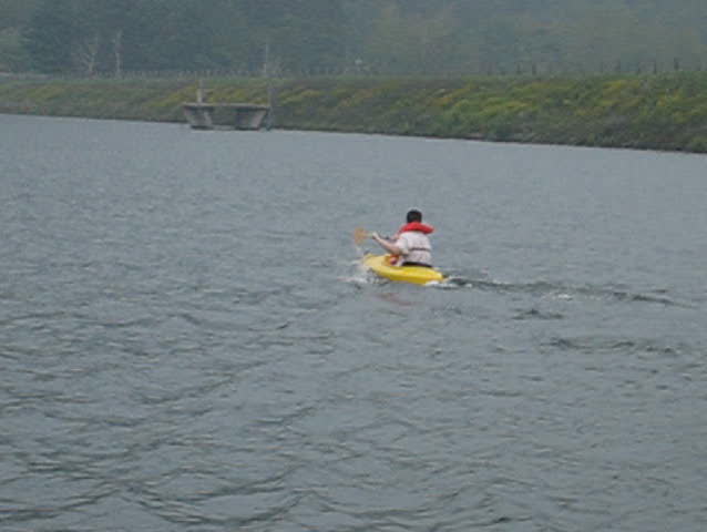 Kayaking on the lake