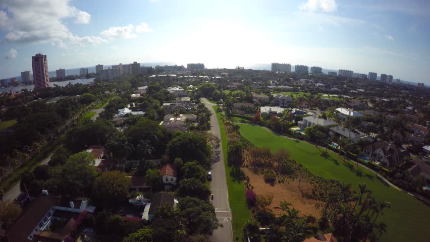 Aerial video of Boca Raton Florida 4k uhd