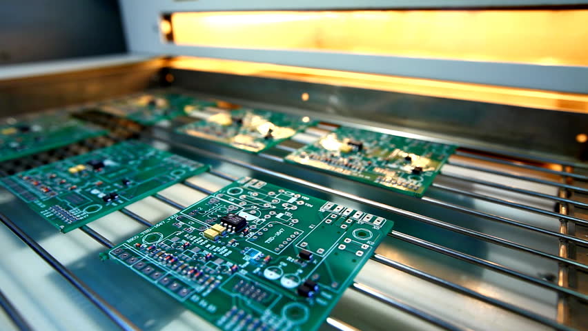 PCB soldering in machine