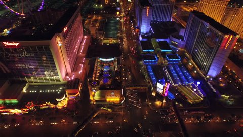 Las Vegas City Downtown Strip Nevada Stock Footage Video (100% Royalty ...