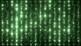 Floodlights disco background with waves. Green creative bright flood lights flashing. Seamless loop. UHD 4k 4096. look more options and sets footage in my portfolio