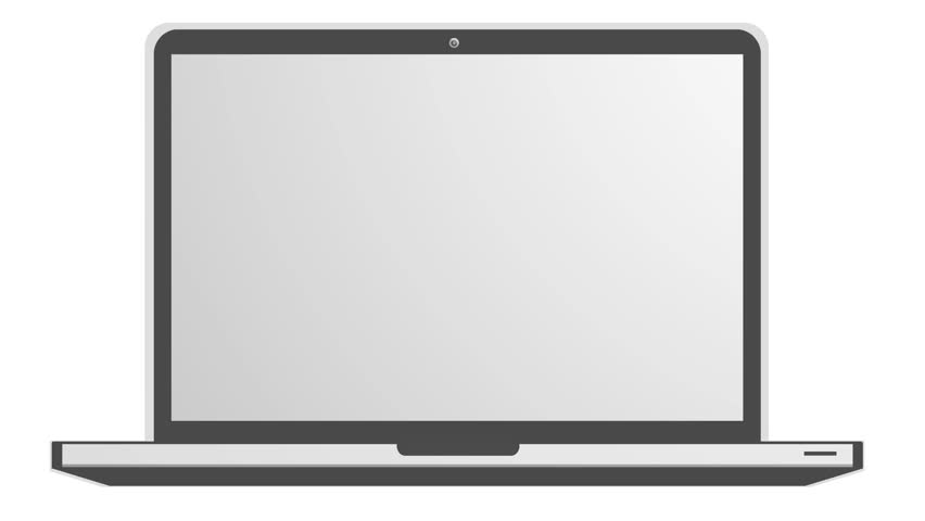 Like counter with thumbs up icon on a notebook screen - animation in 4K