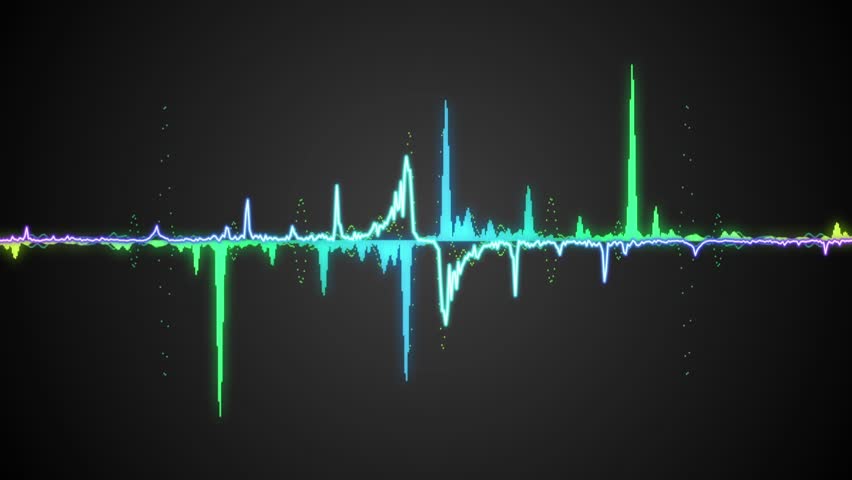 Waveform Background. for Club, Radio, Stock Footage Video (100% Royalty