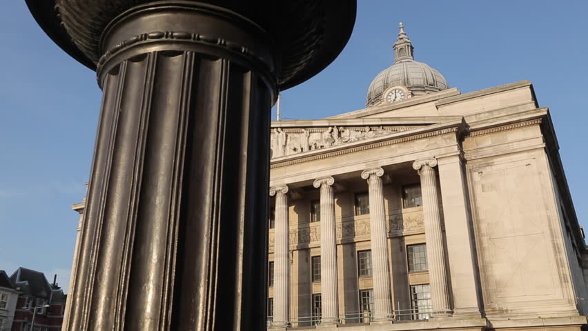 Council House & Ornate Post on Old Market Square, Nottingham, England, UK, Europe