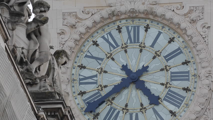 Clock Face, Gare de Lyon, Paris, France, Europe