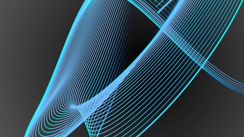 neon blue vector lines abstract motion background Stock Video