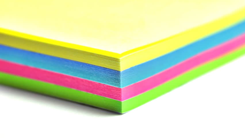 multi colored sticky notes