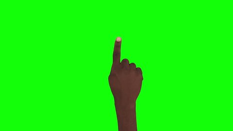 18 Hand gestures + 2 tablet shots. Touchscreen. 
Afro-American male hand showing mobile phone and tablets in green screen. Insert your own videos or photos. MORE OPTIONS IN MY PORTFOLIO. 
