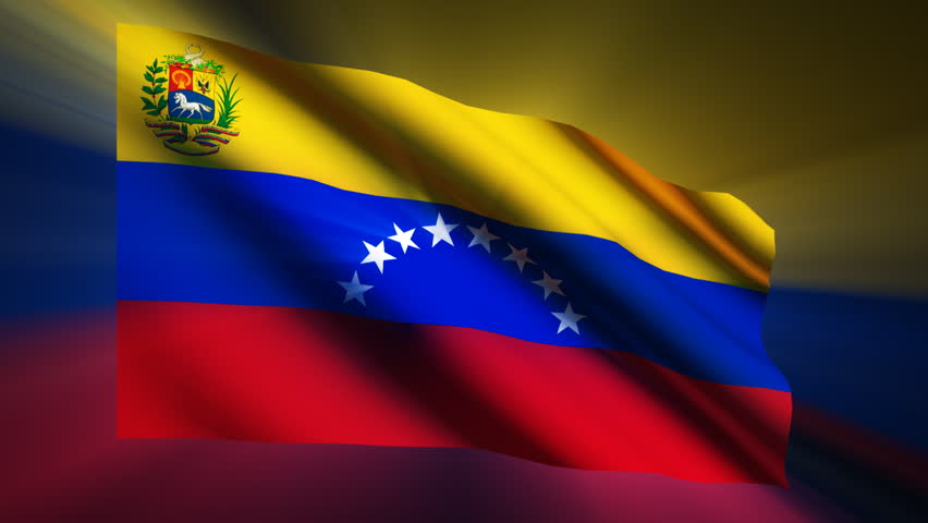 Venezuelan shining waving flag - HD loop 