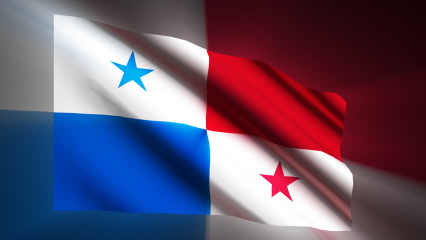 Panamanian shining waving flag - HD loop 