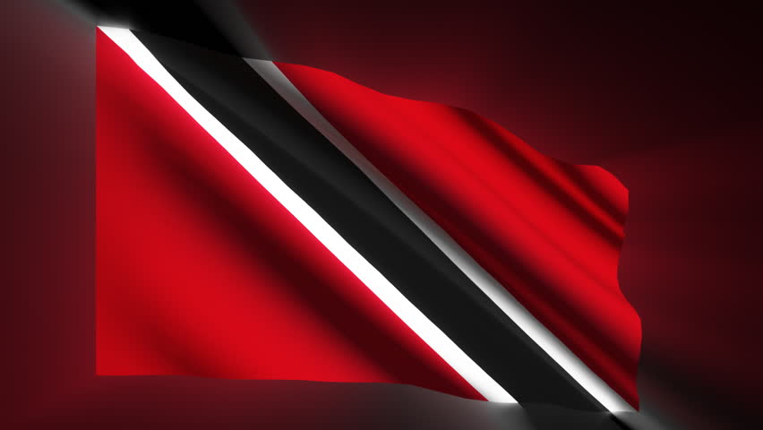 Trinidad and Tobago shining waving flag - HD loop 