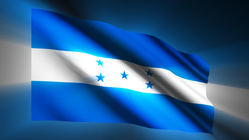 Honduran shining waving flag - HD loop 