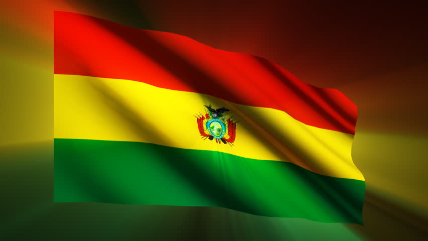 Bolivian shining waving flag - HD loop 